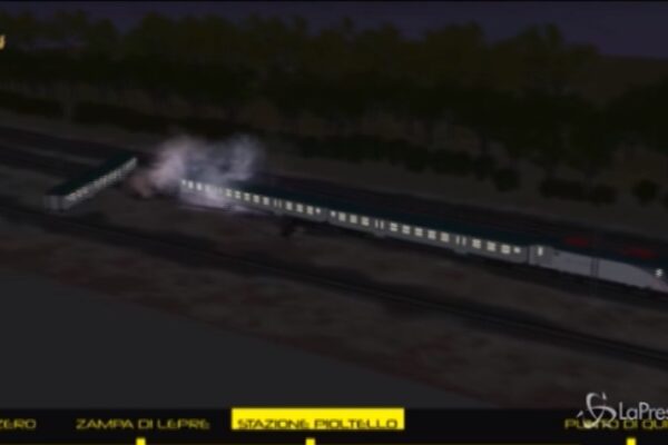 Ricostruzione 3D dell’incidente ferroviario di Pioltello