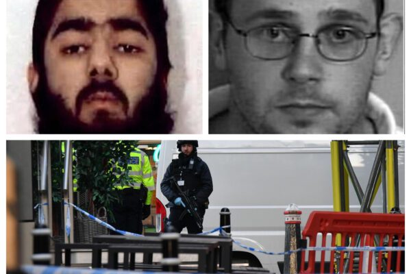 A destra Usman Khan, a sinistra l’ex omicida James Ford