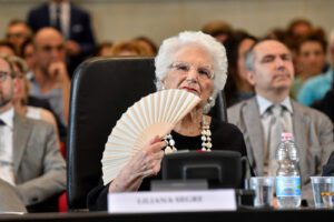 Foto  LaPresse/ Claudio Furlan
11 Giugno 2019, Milano
Ordine degli avvocati di Milano ricorda i 106 avvocati ebrei cancellati e discriminati, presso l’aula magna del Tribunale
Nella foto: Liliana Segre