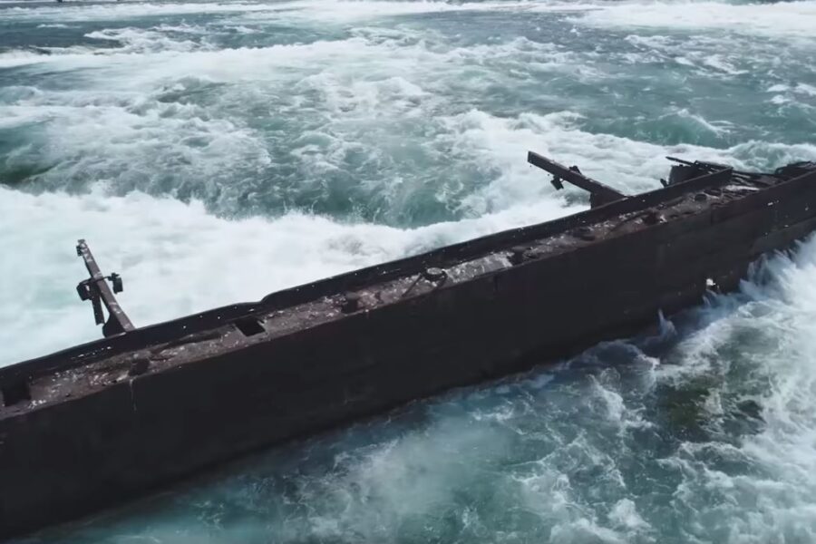 Cascate del Niagara, la tempesta sposta una nave dopo un secolo