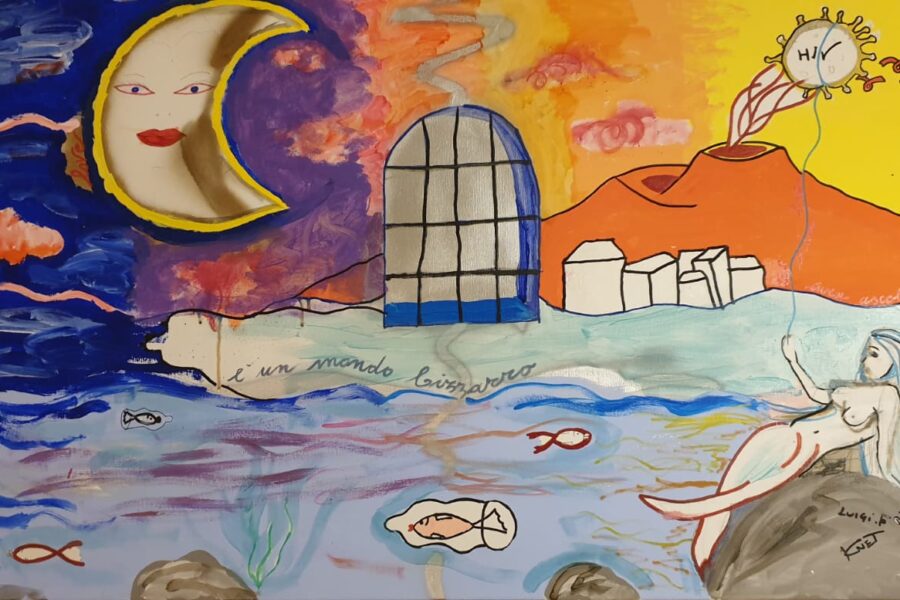 Giornata mondiale di lotta all’AIDS, nel carcere di Poggioreale il murales contro l’Hiv