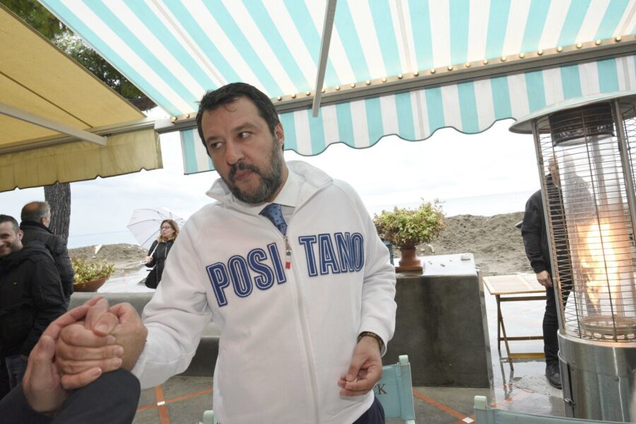 Matteo Salvini a Positano