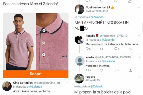 Zalando bersagliata dall’odio razzista sui social per il modello di colore