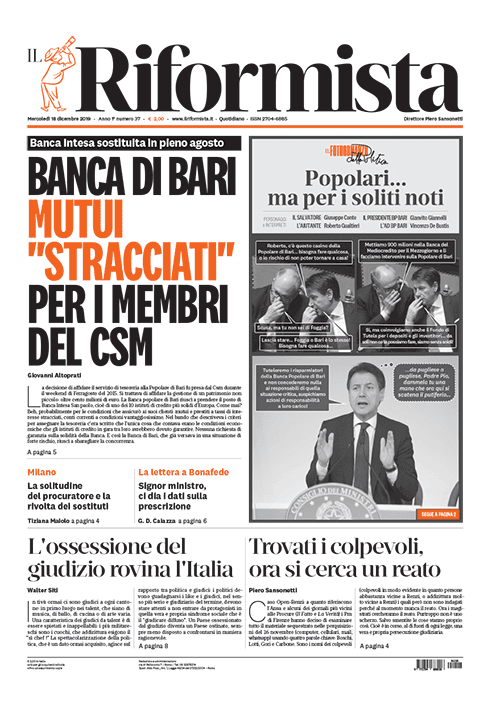 Quotidiano del 18 Dicembre 2019