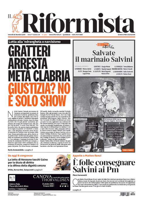 Quotidiano del 20 Dicembre 2019