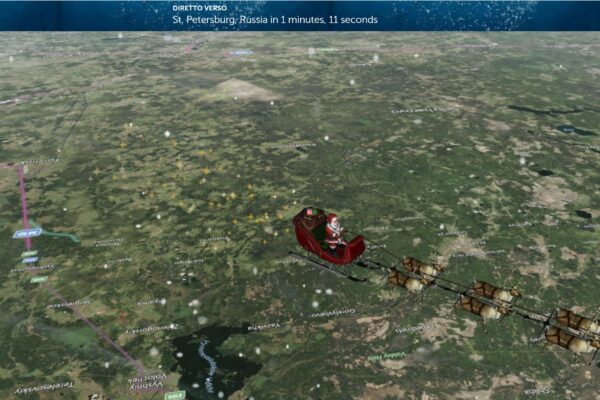 Gli astronauti Iss aiutano a ‘individuare’ Babbo Natale nel suo tour