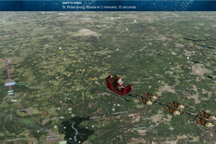 Gli astronauti Iss aiutano a ‘individuare’ Babbo Natale nel suo tour