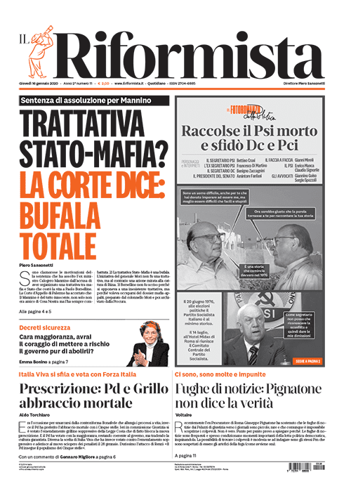 Quotidiano del 16 Gennaio 2020