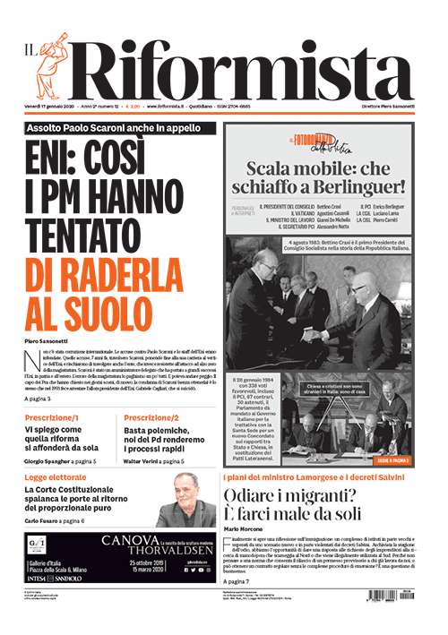 Quotidiano del 17 Gennaio 2020
