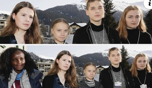 Attivista di colore tagliata dalla foto con Greta, è polemica sui social