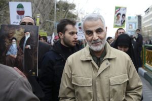 FILE – In this Thursday, Feb. 11, 2016, file photo, Qassem Soleimani, commander of Iran’s Quds Force, attends an annual rally commemorating the anniversary of the 1979 Islamic revolution, in Tehran, Iran. Iraqi TV and three Iraqi officials said Friday, Jan. 3, 2020, that Gen. Qassim Soleimani, the head of Iran’s elite Quds Force, has been killed in an airstrike at Baghdad’s international airport. (AP Photo/Ebrahim Noroozi, File)