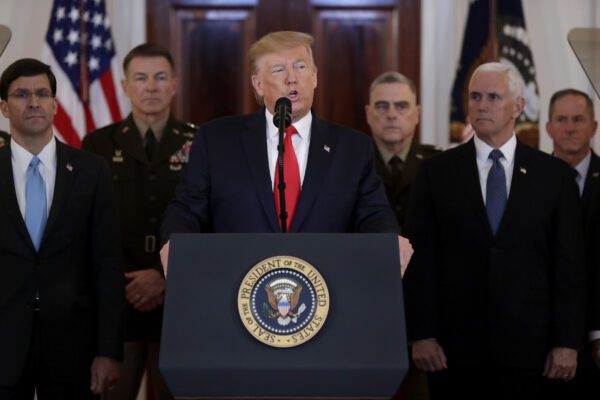 Trump: “Uccisione Soleimani era per fermare una guerra non per iniziarla”