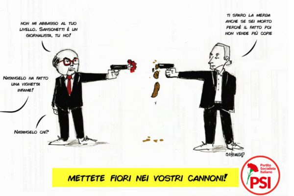 La vignetta di Natangelo su Craxi è becero squadrismo e ironia di bassa lega