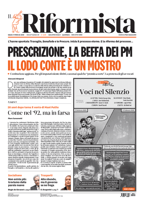 Quotidiano del 15 Febbraio 2020
