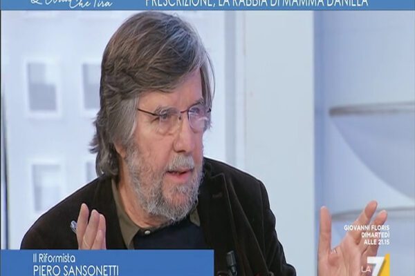 Prescrizione, il direttore Piero Sansonetti a L’aria che tira