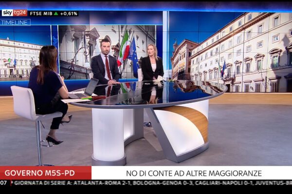 La condirettrice de Il Riformista Deborah Bergamini a Sky