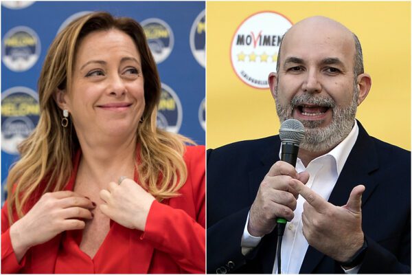 Sondaggio Tecnè: M5S ai minimi (13,5%), quasi raggiunto da FdI (12,2%)