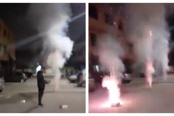 Fuochi d’artificio per festeggiare la scarcerazione, parte la gogna social: “Deve tornare in cella”