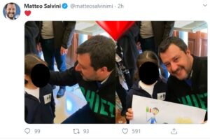 Salvini sfrutta una bimba per la sua propaganda, intervenga l’Ordine dei Giornalisti