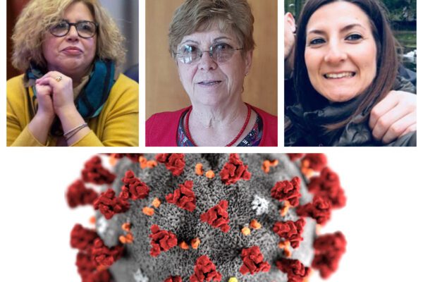 Da sinistra: Concetta Castilletti, Maria Rosaria Capobianchi, Francesca Colavita