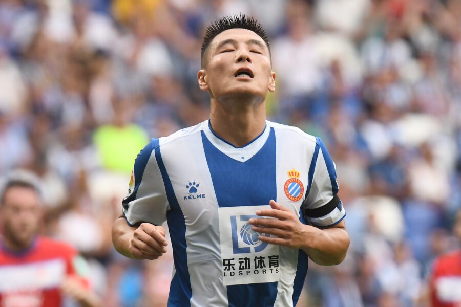 Wu Lei durante la sfida tra Espanyol v Granada dello scorso settembre