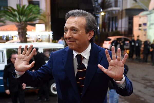 Chiambretti a Sanremo lo scorso dicembre (Foto LaPresse – Tano Pecoraro 19/12/2019)