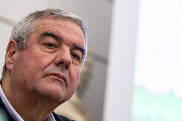 Nella foto il capo della Protezione Civile Angelo Borrelli (Valerio Portelli/LaPresse)