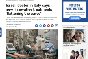 Ricercatori israeliani: “Cura Ascierto appiattisce curva contagi, grandi speranze dal Tolicilzumab” Ricercatori israeliani: “Cura Ascierto appiattisce curva contagi, grandi speranze dal Tolicilzumab”