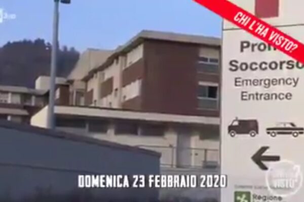 Il servizio di ‘Chi l’ha visto’ su inizio epidemia in provincia di Bergamo dall’ospedale di Alzano Lombardo