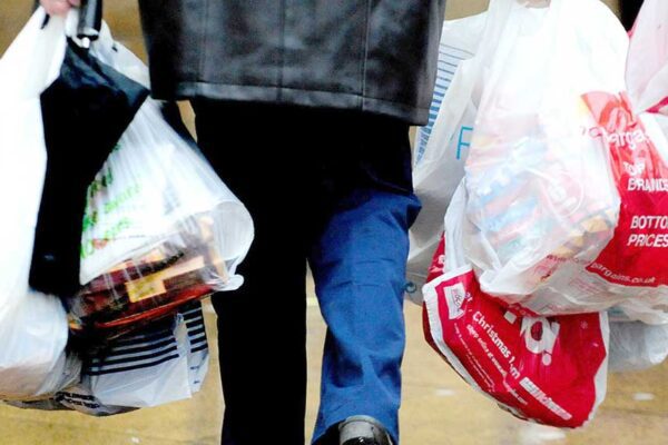 In giro per ore con le stesse buste della spesa per passeggiare, denunciato dai carabinieri