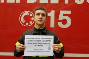 I Vigili del Fuoco: “Lavoriamo senza protezione, è un pericolo per tutti”