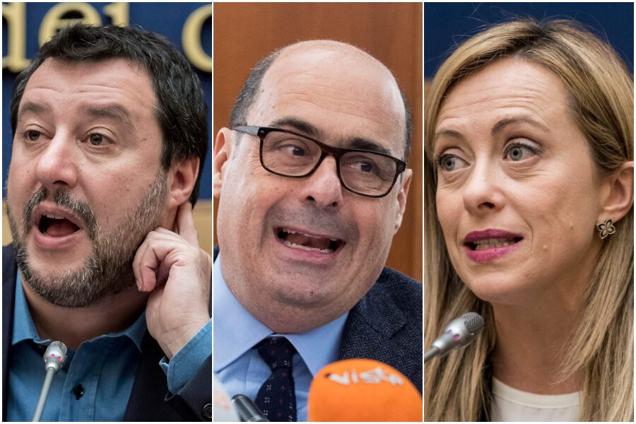 Sondaggio Swg-La7: forte balzo di Pd e FdI, ancora male la Lega