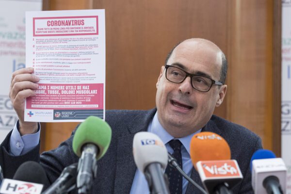 Zingaretti positivo al Coronavirus, focus sui contatti: primi politici in autoisolamento