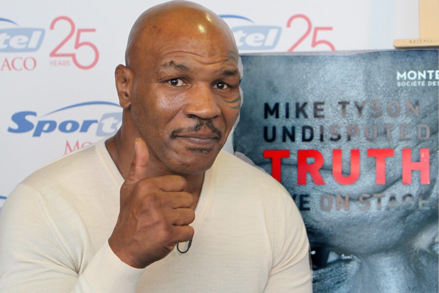 ©PHOTOPQR/NICE MATIN / ERIC DULIERE / MONACO / LE 07/10/14
Dans le cadre du 25e Sportel de Monaco au Grimaldi Forum le boxeur américain Mike Tyson vient en principauté pour présenter son spectacle Mike Tyson: Undisputed Truth, live on stage…
Myke Tyson participates in the 25th Sportel Monaco. He will present his show Myke Tyson: Undisputed Truth, live on stage.
Maxppp/LaPresse
Only Italy