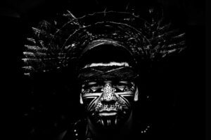 Un indigeno dell’Amazzonia al mercato di Belo Horizonte (Foto Spada – LaPresse
02 07 2014 Belo Horizonte, Brasile)