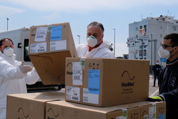 Emergenza Coronavirus, consegnati alla regione Campania i ventilatori donati dalla Romeo