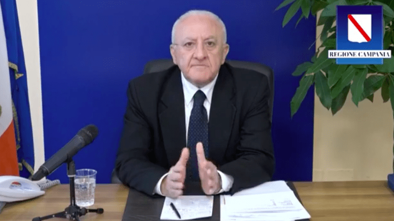 Coronavirus, De Luca: “Picco in Campania a maggio. Domani il piano da 500 milioni”