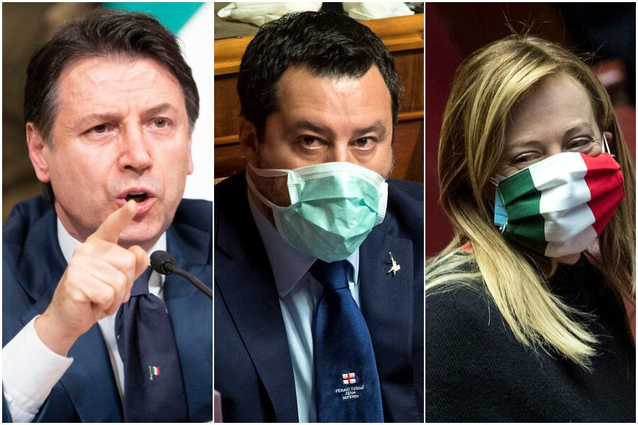 Sondaggio Pagnoncelli: crollo Lega, Meloni a soli 5 punti da Salvini (e sale anche il M5S)