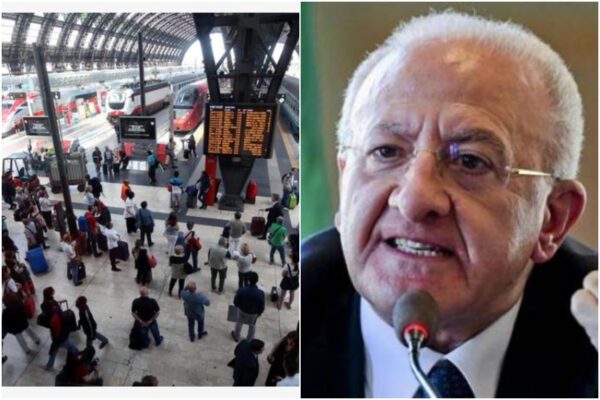 De Luca: “In Campania mascherine obbligatorie su autobus e tamponi per chi viene da Paesi extra Schengen