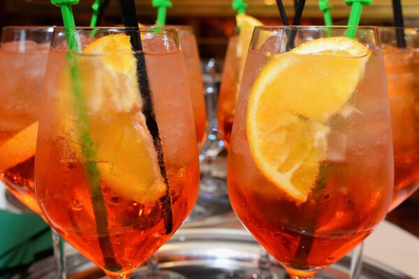 LAS VEGAS, NV – JUNE 03:  Town & Country Aperol Spritz cocktails are served during the Town & Country cocktail party at SW Steakhouse at Wynn Las Vegas on June 3, 2016 in Las Vegas, Nevada.  (Photo by Bryan Steffy/Getty Images for Town & Country)