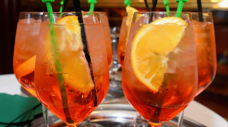 LAS VEGAS, NV – JUNE 03:  Town & Country Aperol Spritz cocktails are served during the Town & Country cocktail party at SW Steakhouse at Wynn Las Vegas on June 3, 2016 in Las Vegas, Nevada.  (Photo by Bryan Steffy/Getty Images for Town & Country)