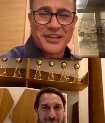 Totti-Cannavaro, diretta show tra Francia e Pallone d’Oro: “Tuo figlio tifa Lazio?”