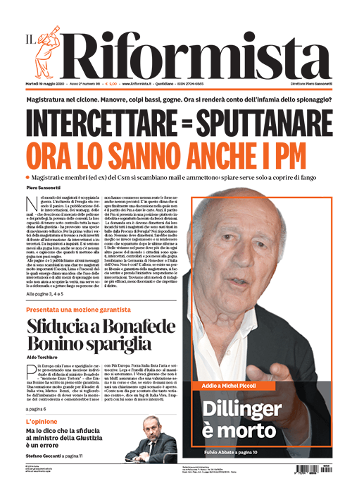 Quotidiano del 19 maggio 2020