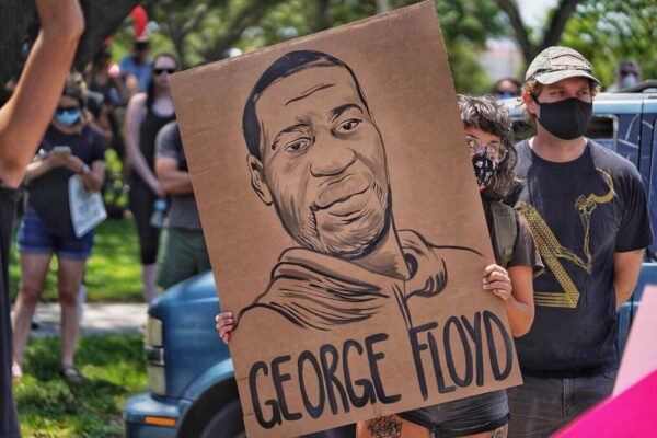 Protesters take to the streets, Saturday, May 30, 2020 in St. Petersburg, Fla. Protests across the country have escalated over the death of George Floyd who died after being restrained by Minneapolis police officers on Memorial Day, May 25. (Martha Asencio-Rhine/Tampa Bay Times via AP)