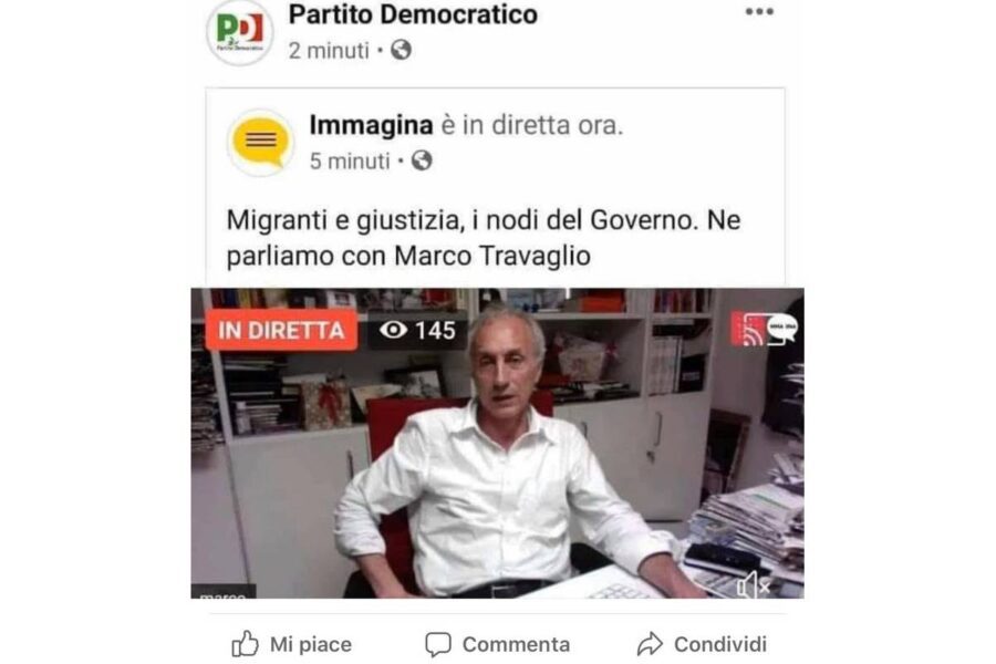 Grillizzazione del PD: Travaglio ospite a parlare di giustizia, insorge la base “È uno sfregio”