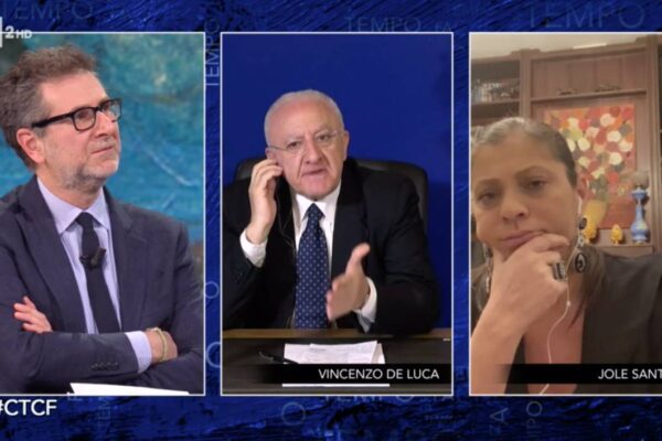 Vincenzo De Luca col suo ‘fratacchione’ sui social asfalta Fabio Fazio, Matteo Salvini e Vittorio Feltri