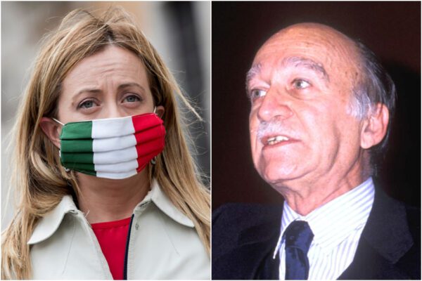 Giorgia Meloni ricorda il “patriota” Almirante, bufera sul web: “Collaborò coi nazisti e fu firmatario delle leggi razziali”