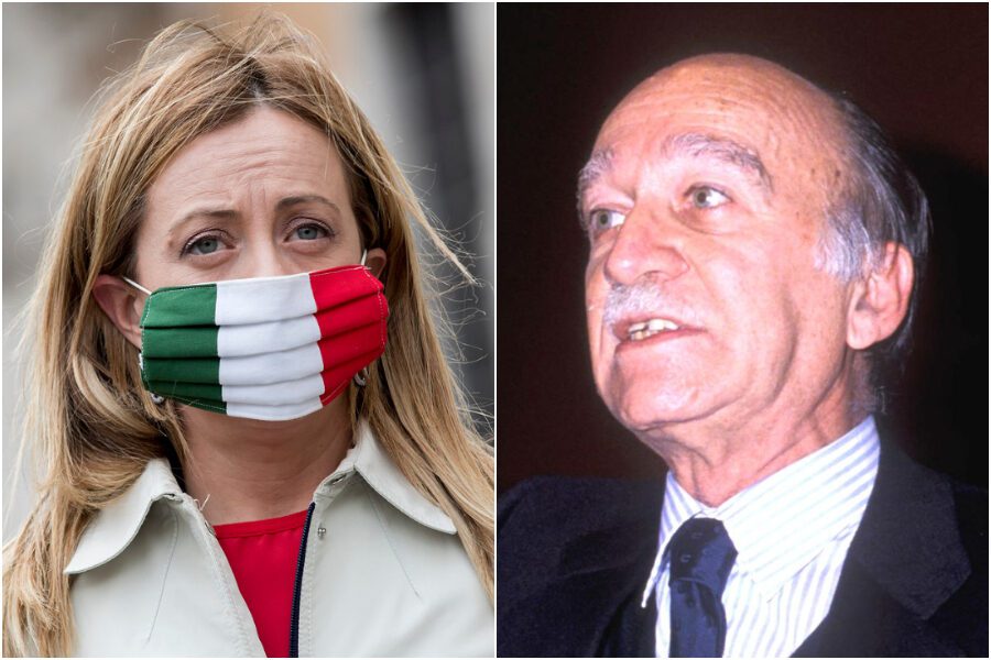 Giorgia Meloni ricorda il “patriota” Almirante, bufera sul web: “Collaborò coi nazisti e fu firmatario delle leggi razziali”