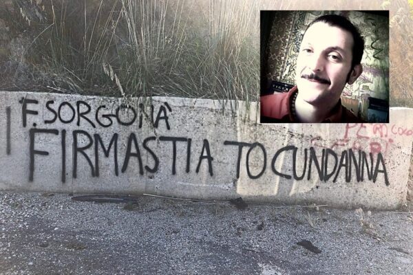 “Firmasti a to cundanna”, minacce di morte a coordinatore delle Sardine