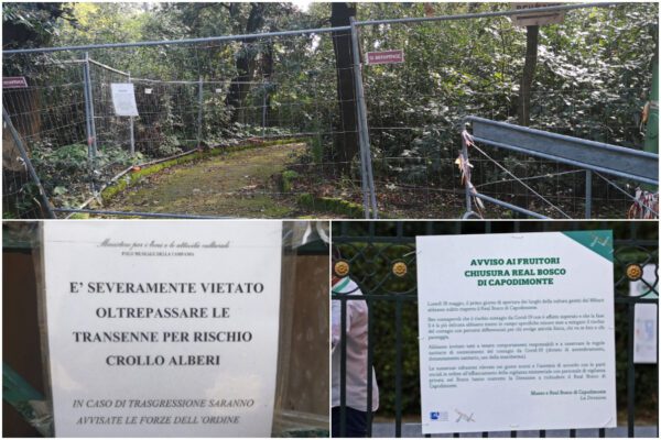 De Magistris vuole riaprire tutto, ma i parchi sono disastrati e inaccessibili